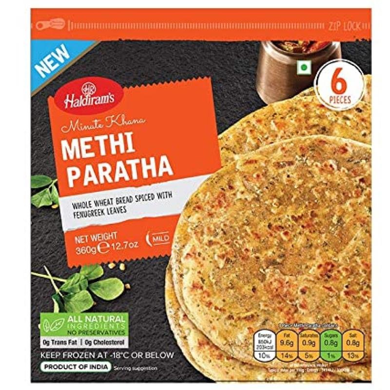 Froz haldiram methi paratha