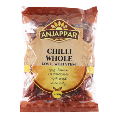 Anjappar dried chilli whole 100g