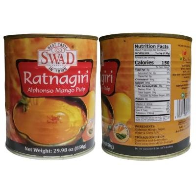 Swad alphonso mango pulp 850g
