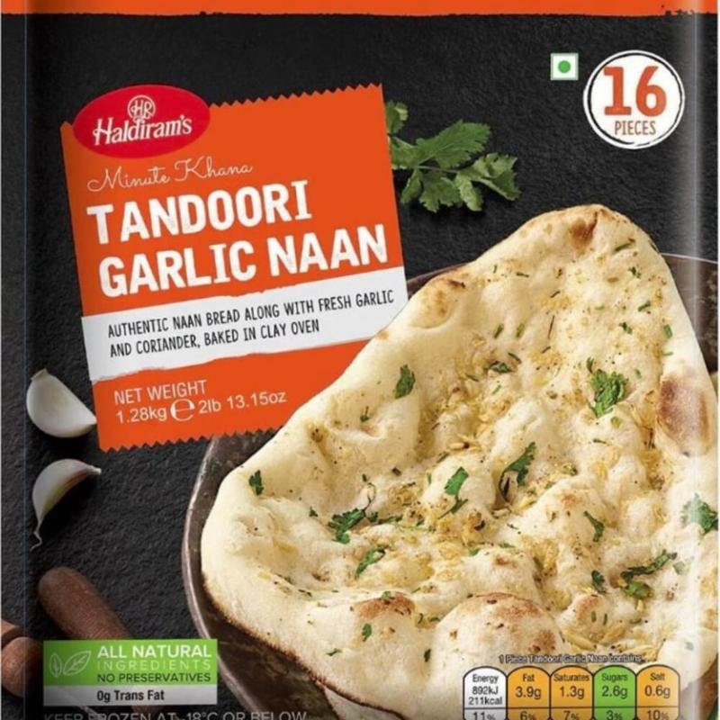 Froz haldiram tandoori garlic naan