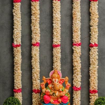 Ganapati garlands for puja(big)