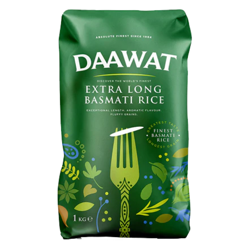 Daawat green basmati extra long rice 1kg
