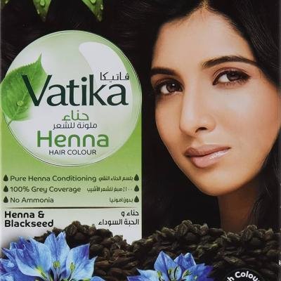 Dabur vatika henna hair colour (jet black) 60 gr