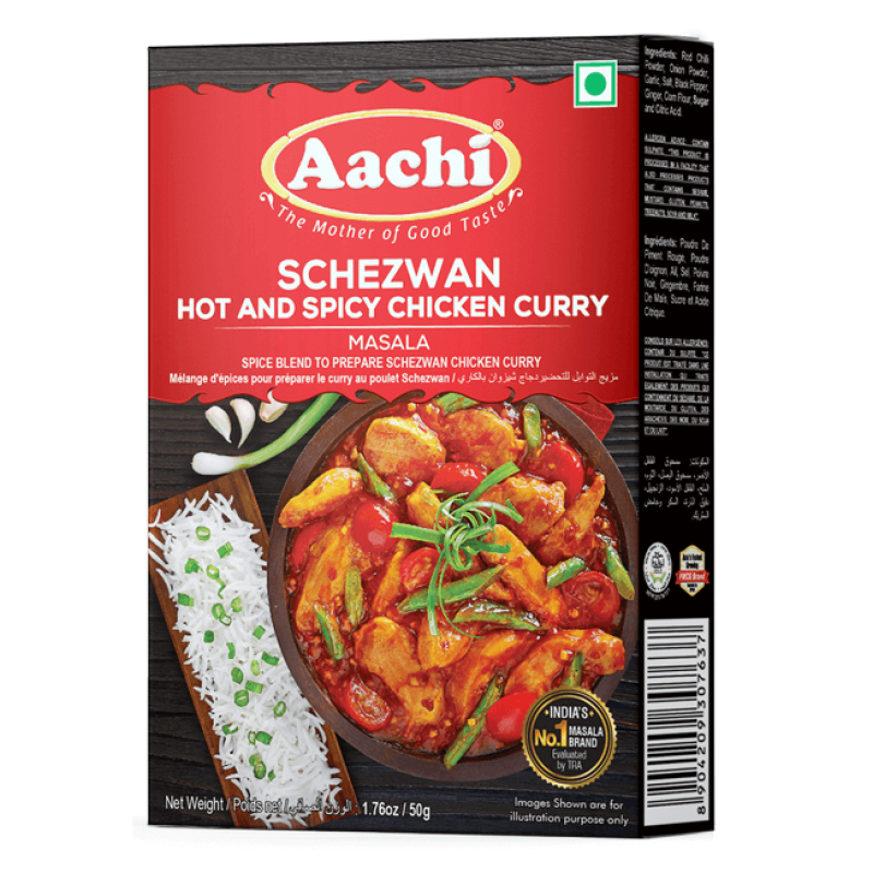 Aachi schezwan hot & spicy chicken 50 gm