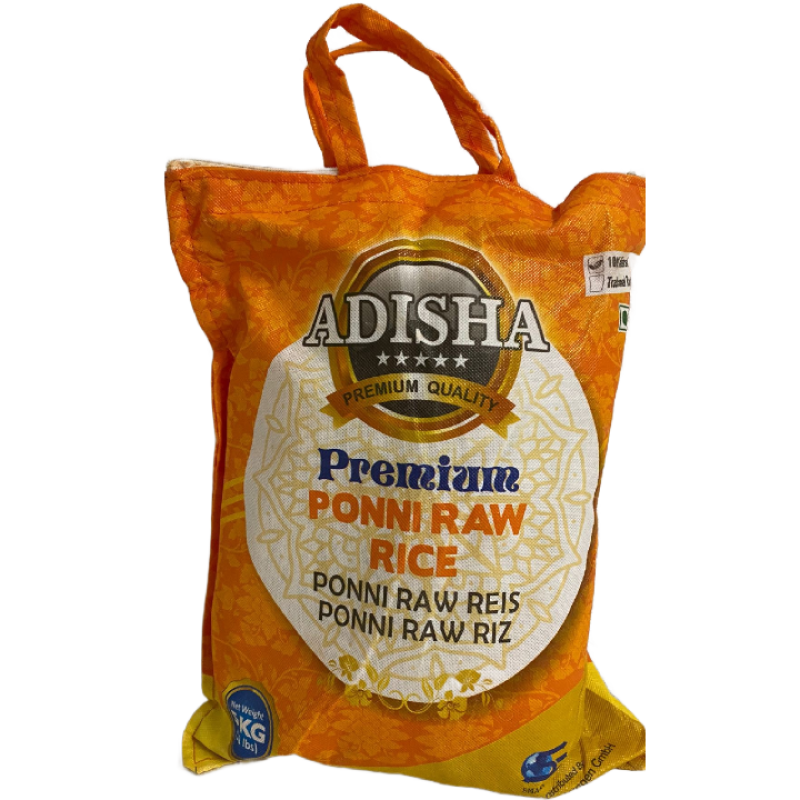 Adisha ponni raw rice 5 kg