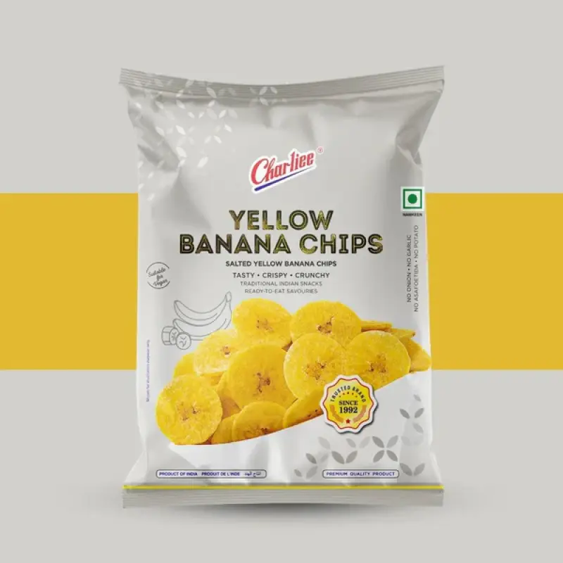 Charliee yellow banana chips 150g