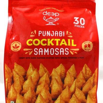 Deep frz punjabi cocktail samosas (30 pcs ) 690 gm