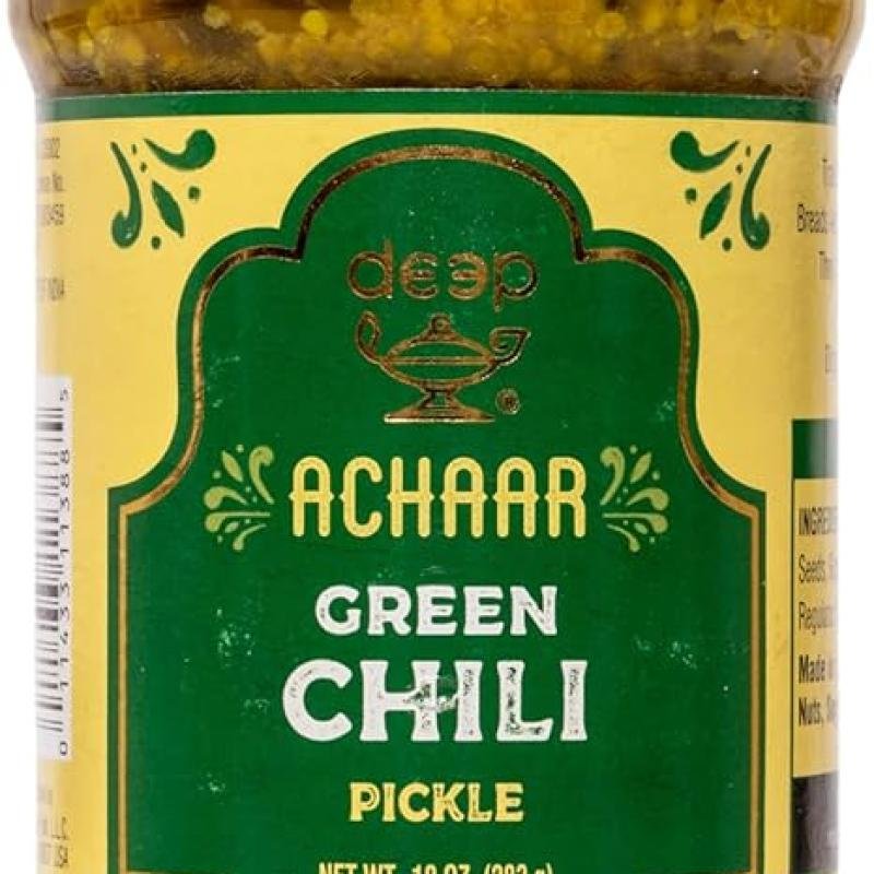 Deep green chilli pickle 283 gm