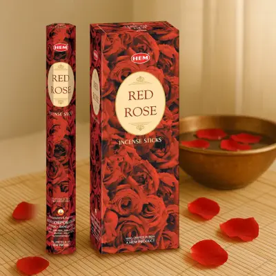 Hem red rose agarbatti
