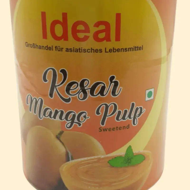 Ideal canned mango pulp kesar 850gr